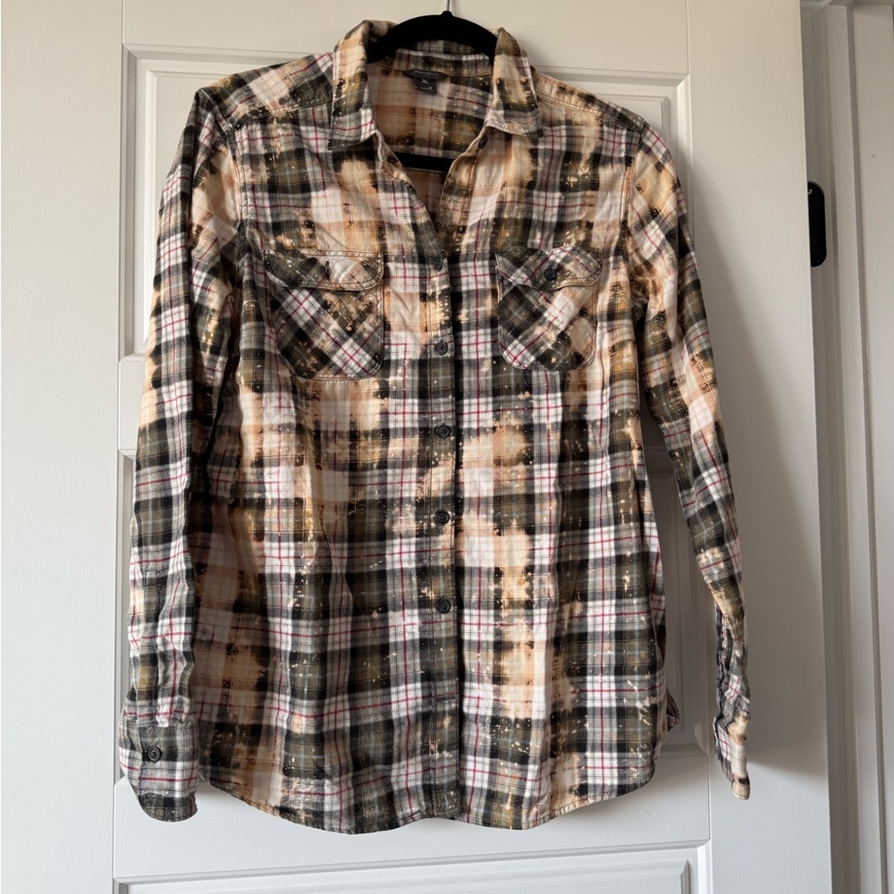 Eddie Bauer Multicolor Plaid Flannel medium ladies.